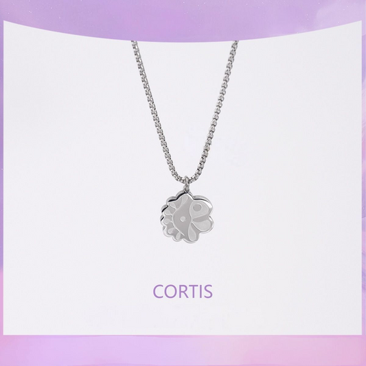 CORTIS NECKLACE TITANIUM STEEL + 3 assorted photocards