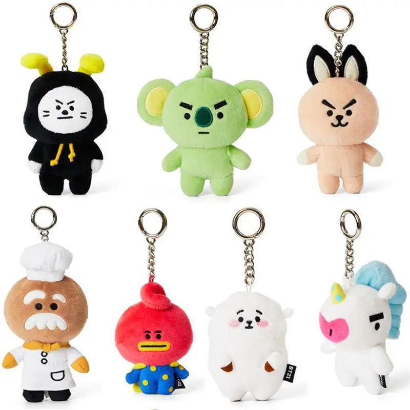 BT21 UNIVERSE EDICIÓN ESPECIAL BOLSO CHARM MUÑECAS