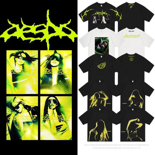AESPA T SHIRTS 100% COTTON