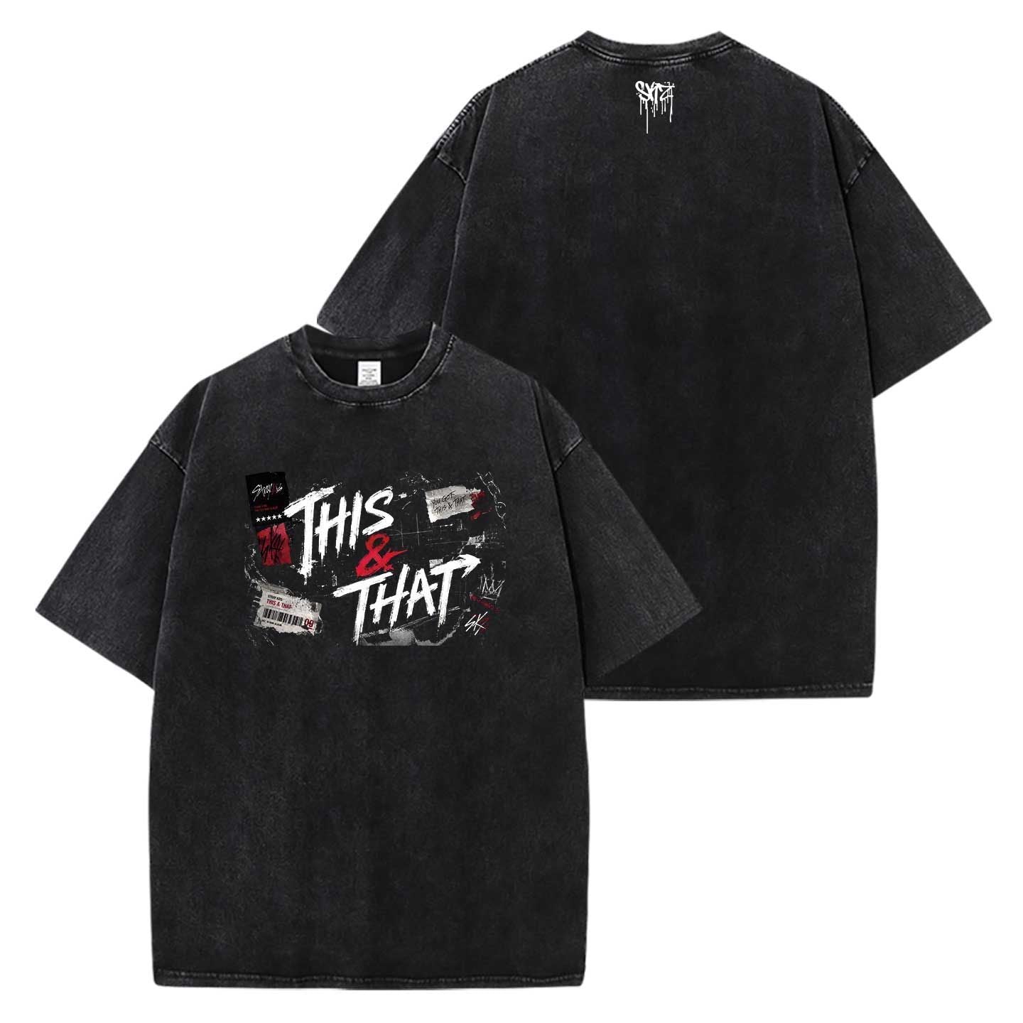 スキズ ポップアップ THIS&THAT Tシャツ Stray Kids STRAY KIDS THIS&THAT T-SHIRTS 100% COTTON – PLANET STORE