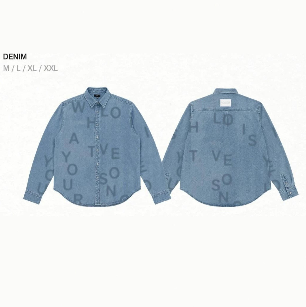 BTS ARIRANG WORLD TOUR DENIM SHIRT