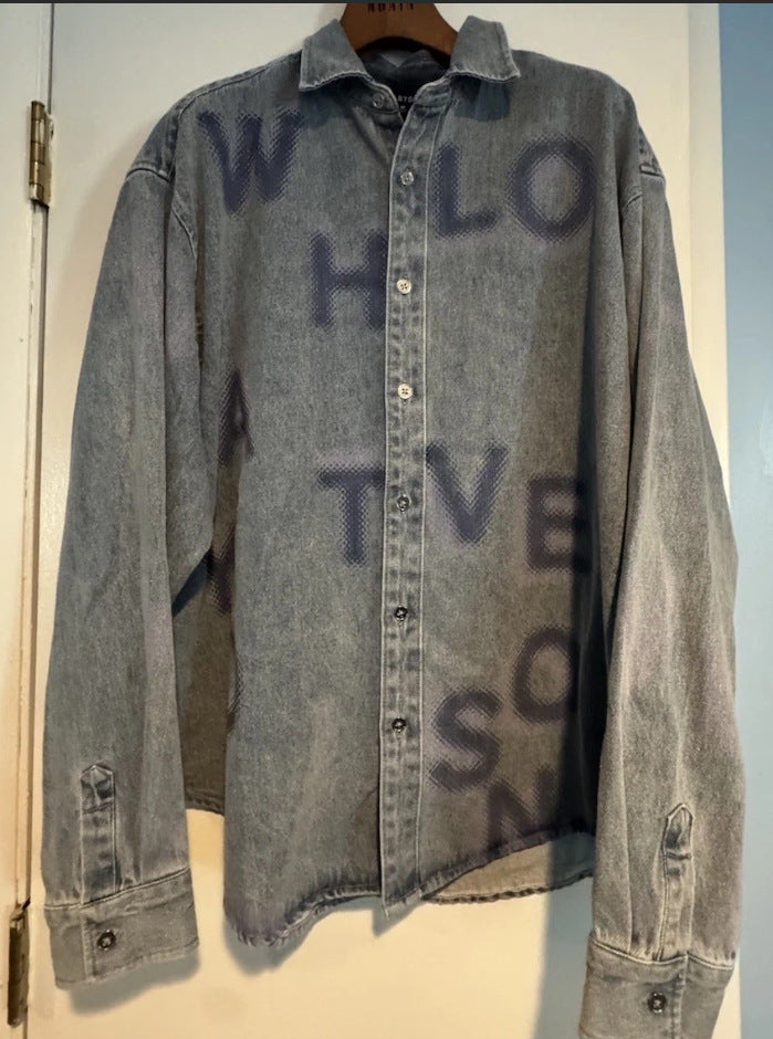 BTS ARIRANG WORLD TOUR DENIM SHIRT