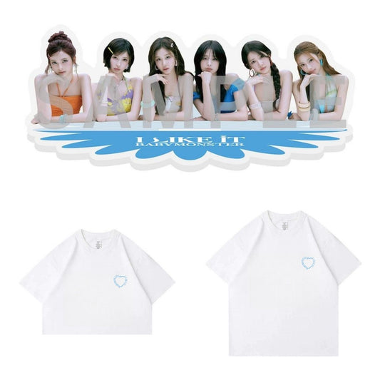 BABYMONSTER T SHIRT / CROPPED 100% COTTON