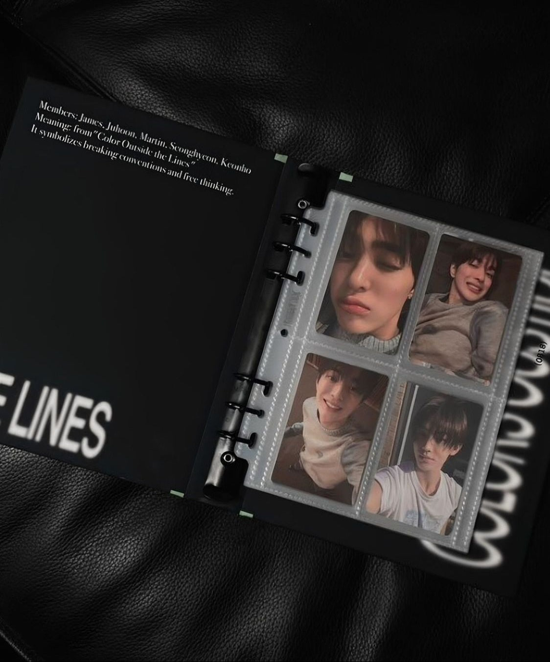 CORTIS BINDER + 20 PLASTIC SHEETS