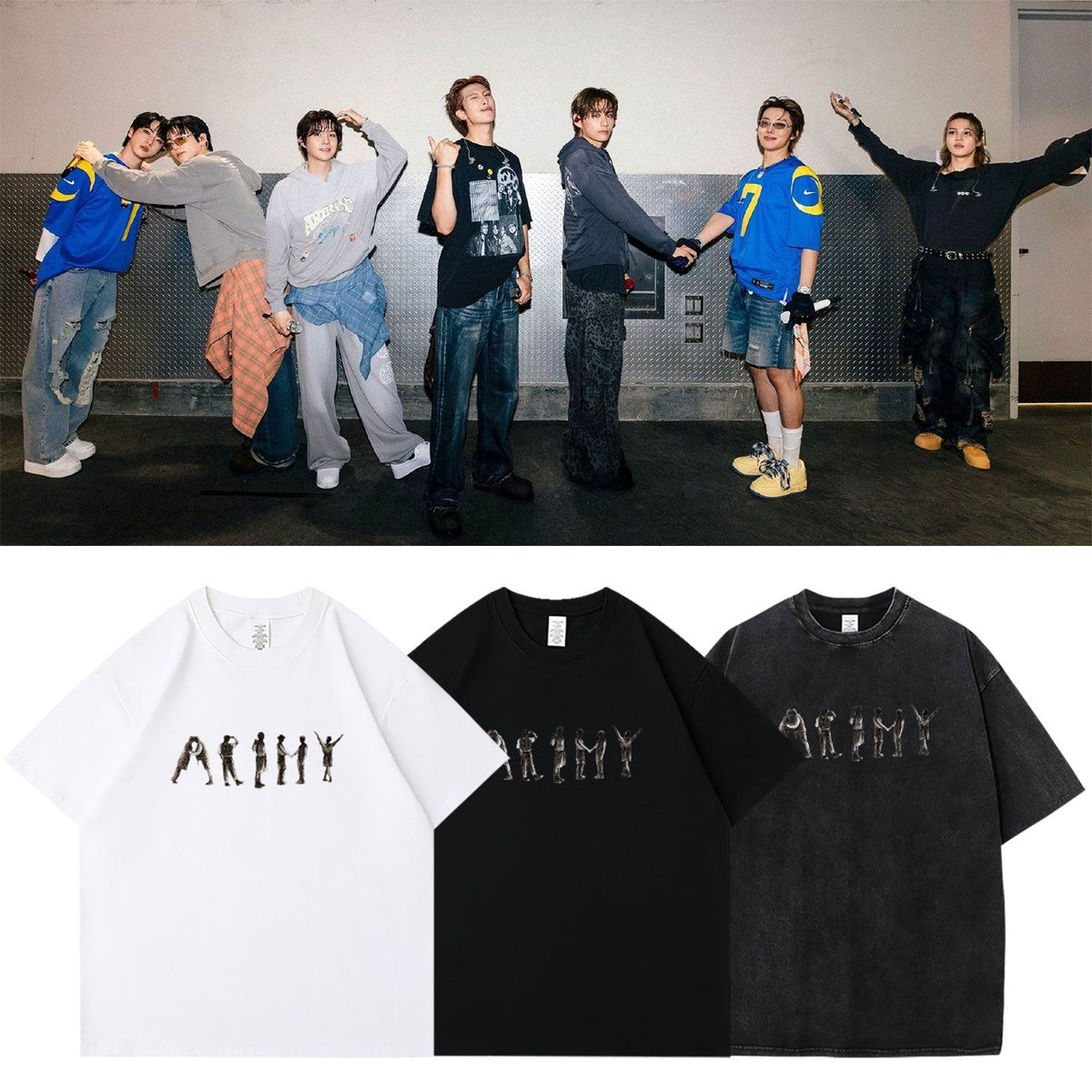 BTS T-SHIRT 100% COTTON