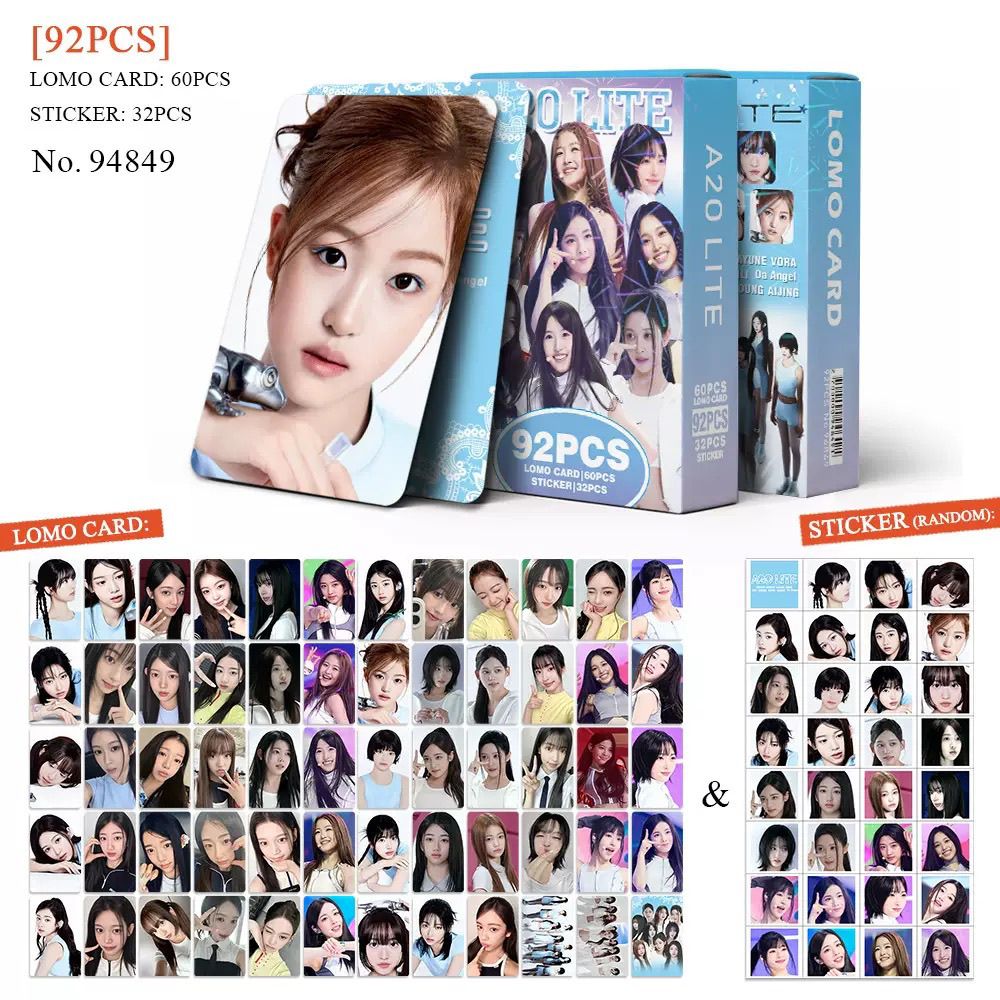 A20LITE PHOTOCARDS 92pcs (60 CARDS + 32 stickers)