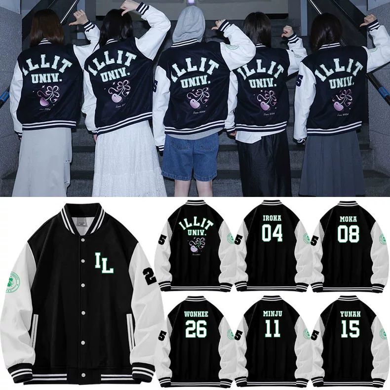 ILLIT COLLEGE JACKET