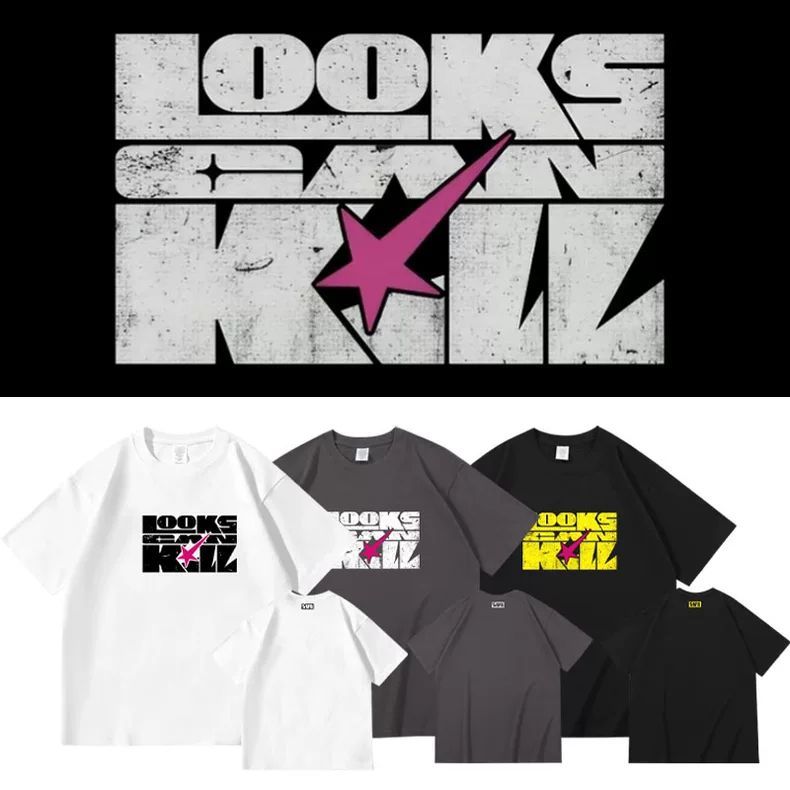 IVE TSHIRTS LOOKS CAN KILL 100% COTTON