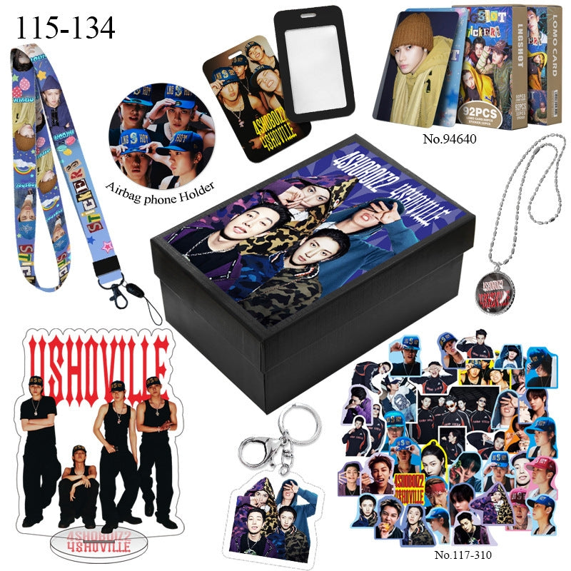 LNGSHOT BOX WITH VARIOUS ITEMS