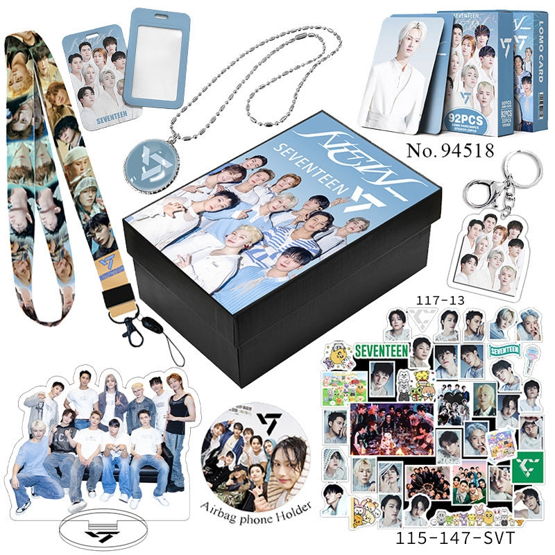 SEVENTEEN BOX WITH VARIOUS ITEMS