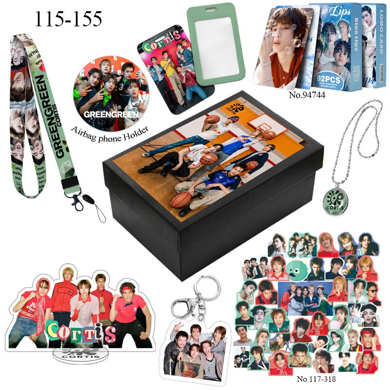 CORTIS BOX WITH VARIOUS ITEMS