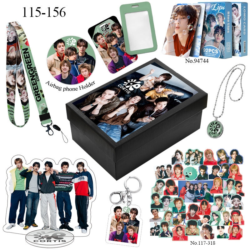 CORTIS BOX WITH VARIOUS ITEMS