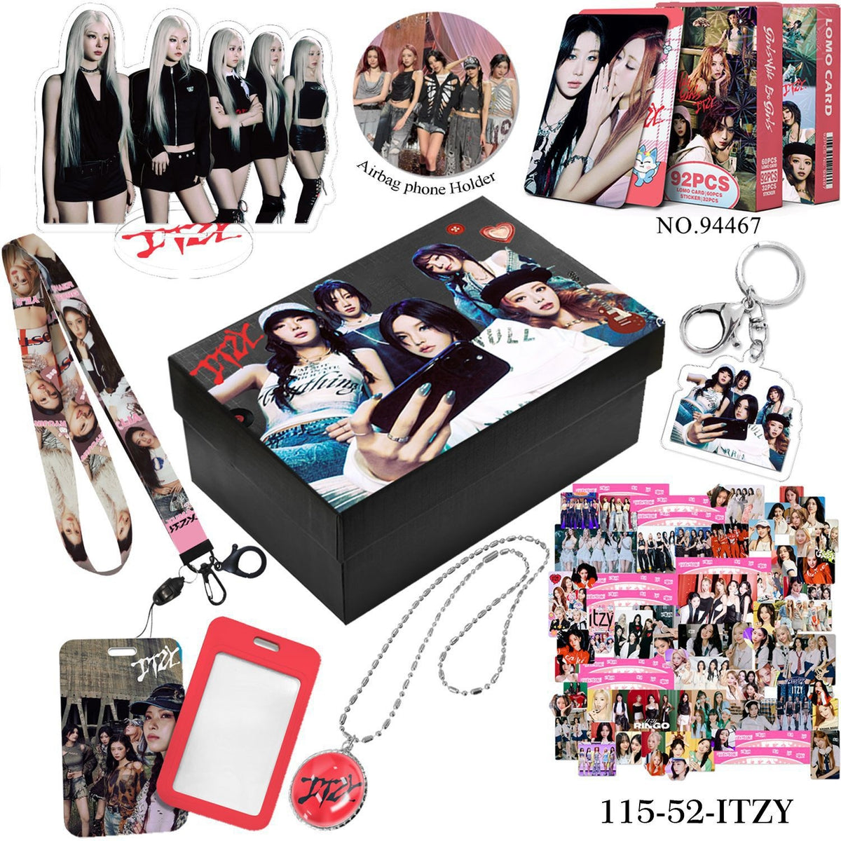 ITZY BOX WITH VARIOUS ITEMS