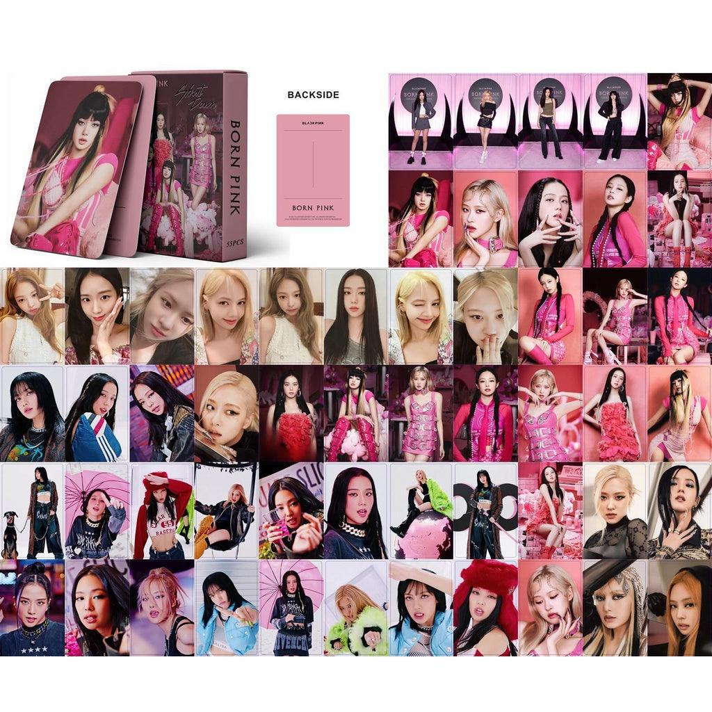 KIT CON 55 TARJETAS FOTOGRÁFICAS BLACKPINK BORN PINK