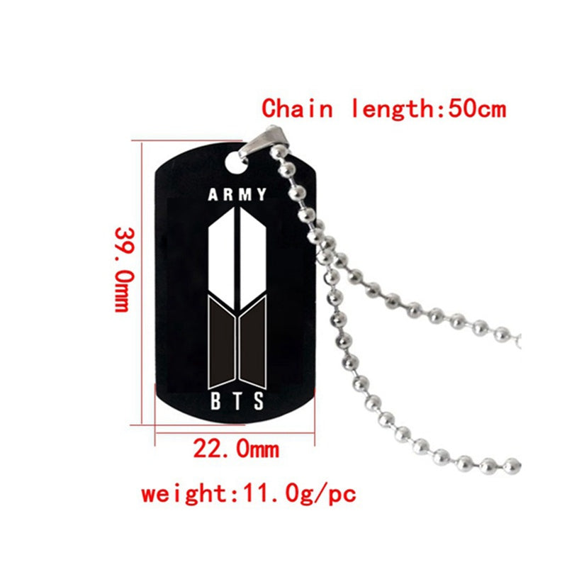 BTS ARMY NECKLACE IN STAINLESS STEEL