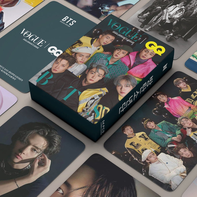 KIT WITH 54 PHOTOCARDS BTS VOGUE GQ ESSAY 2022