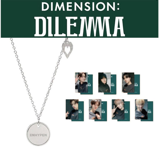 KIT COLLAR DIMENSIONES ENHYPEN + TARJETAS FOTOGRÁFICAS: DILEMA