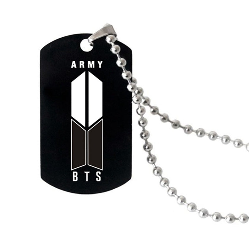 COLLAR BTS ARMY EN ACERO INOXIDABLE