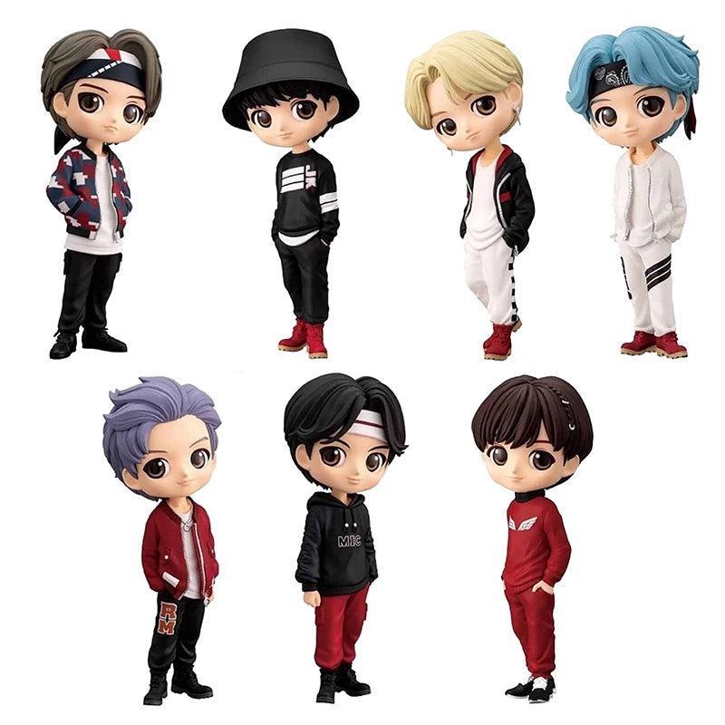 KIT DOLLS/ACTION FIGURES BTS QPOSKET MIC DROP 7 PCS