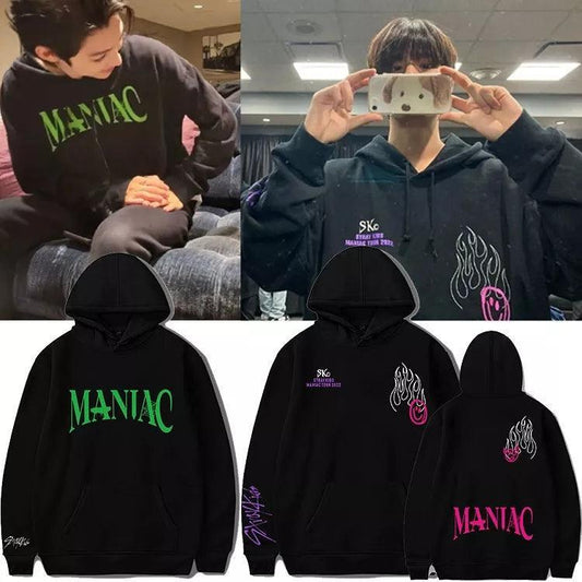 SUDADERA CON CAPUCHA STRAY KIDS MANIAC (varios colores)