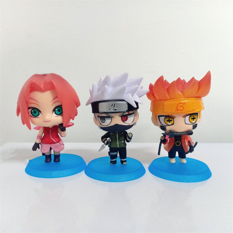 KIT ACTION FIGURES NARUTO 6 PÇS