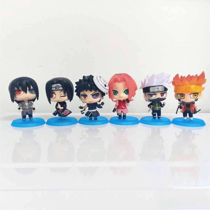 KIT ACTION FIGURES NARUTO 6 PÇS