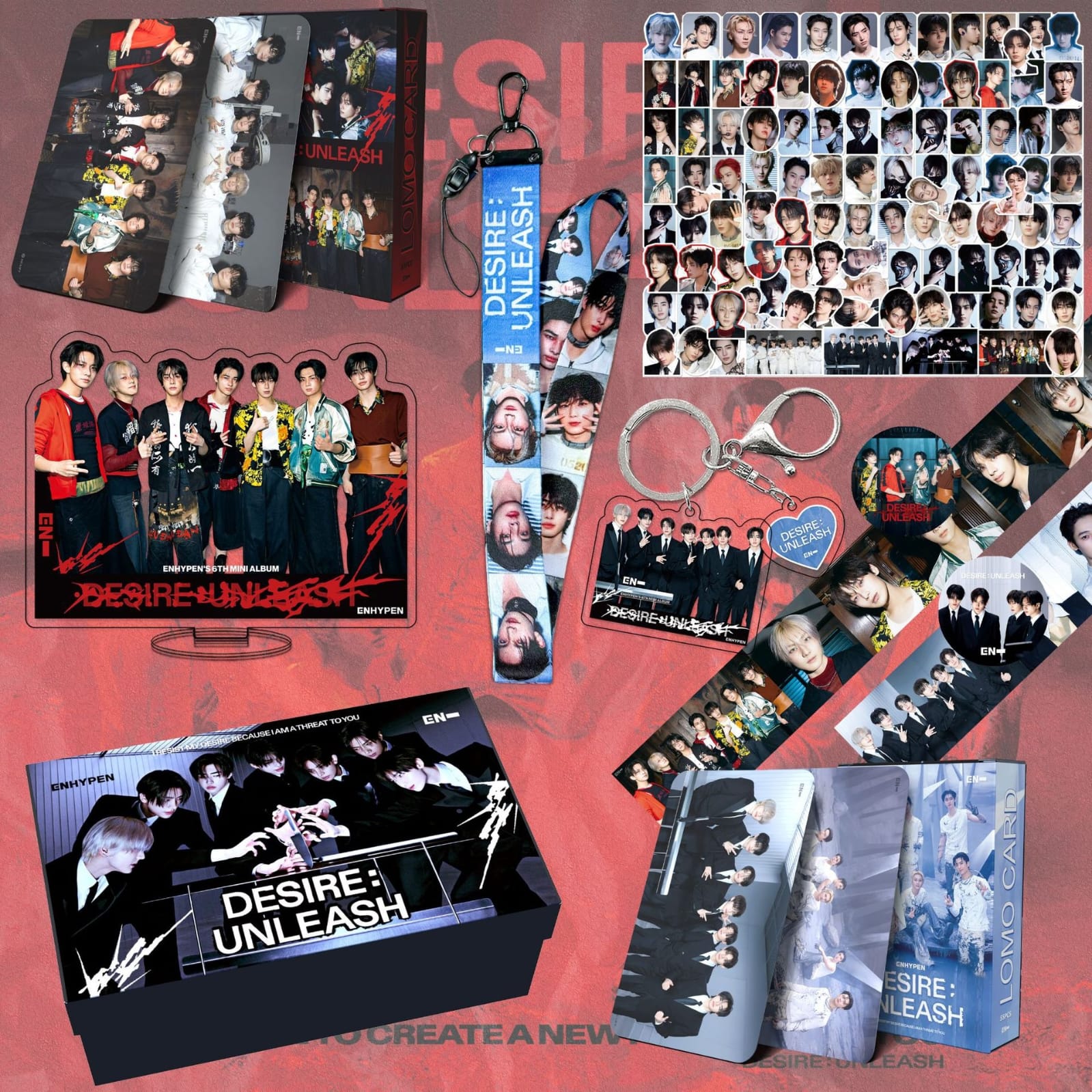 ENHYPEN DESIRE: UNLEASH GIFT BOX WITH VARIOUS ITEMS!✨ – PLANET STORE