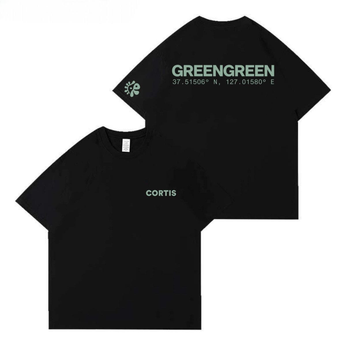 CORTIS T SHIRT GREENGREEN 100% COTTON – PLANET STORE