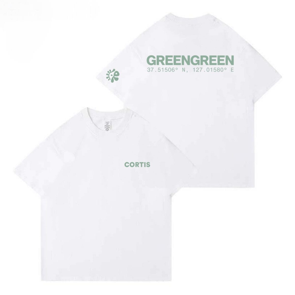 CORTIS T SHIRT GREENGREEN 100% COTTON – PLANET STORE