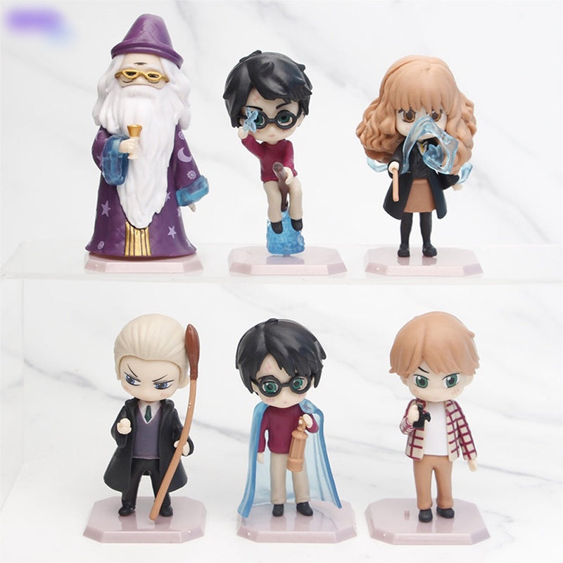 KIT FIGURAS DE ACCIÓN HARRY POTTER 6 PIEZAS