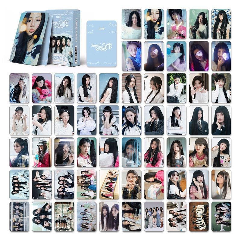 ILLIT SUPER REAL ME PHOTOCARDS 92 PCS(60 CARDS+ 32 STICKERS