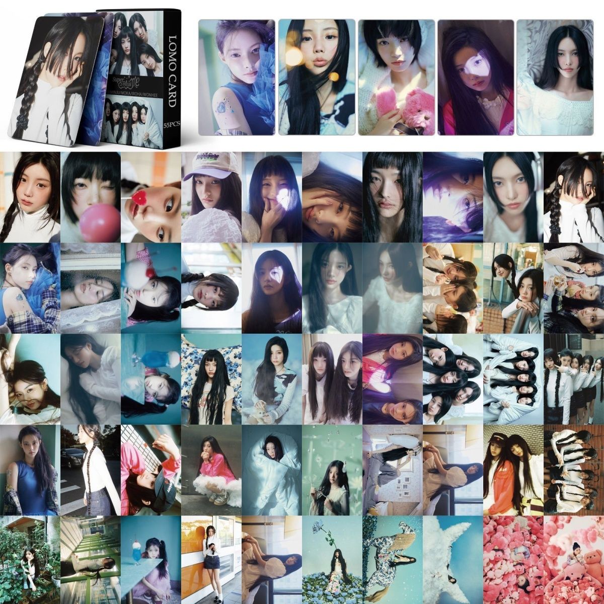 ILLIT SUPER REAL ME PHOTOCARDS 55 PCS – PLANET STORE
