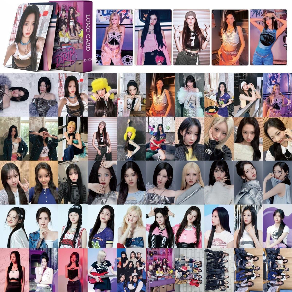 BABYMONSTER PHOTOCARDS DRIP 55PCS