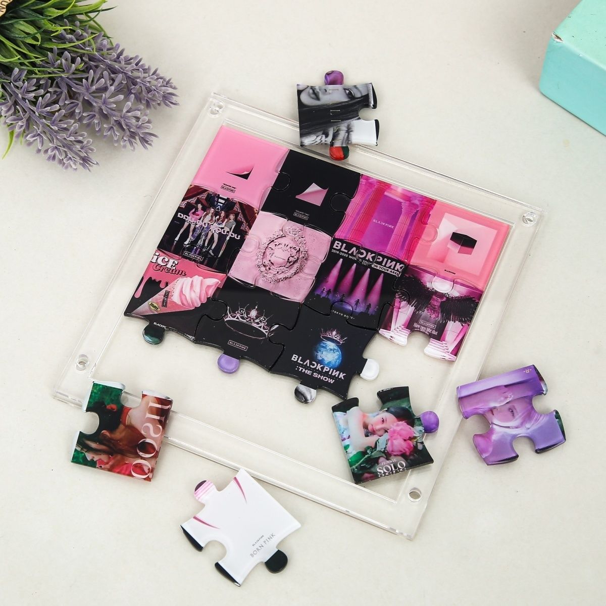 DEKORATIVE PUZZLE-PLATTE FÜR BLACKPINK-ALBEN