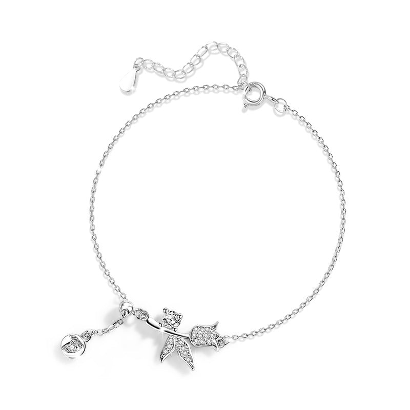 925 STERLING SILBER SÜSSER GARTEN ARMBAND