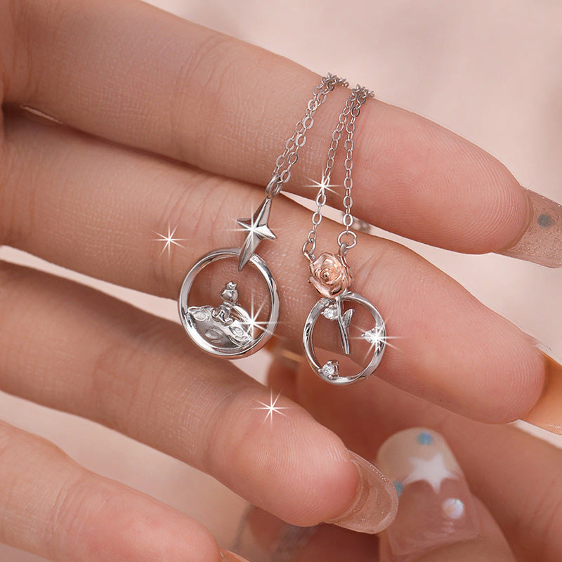 THE LITTLE PRINCE NECKLACES IN 925 SILVER