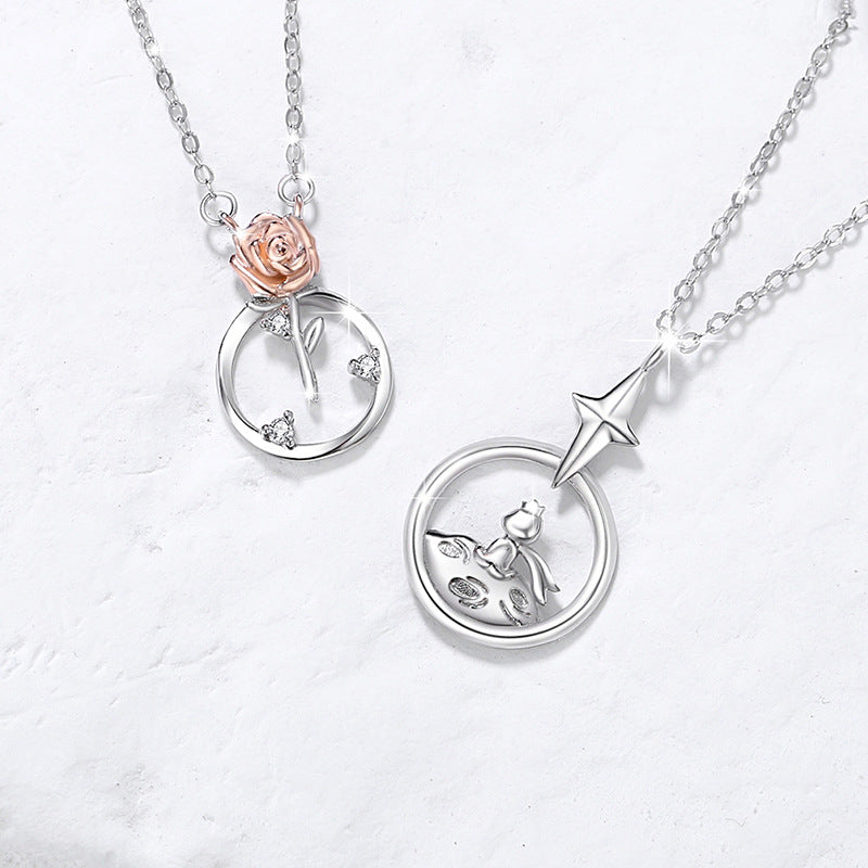 THE LITTLE PRINCE NECKLACES IN 925 SILVER