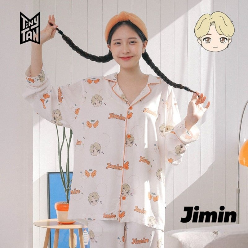 BTS TINY TAN MIC DROP PAJAMAS (all members)