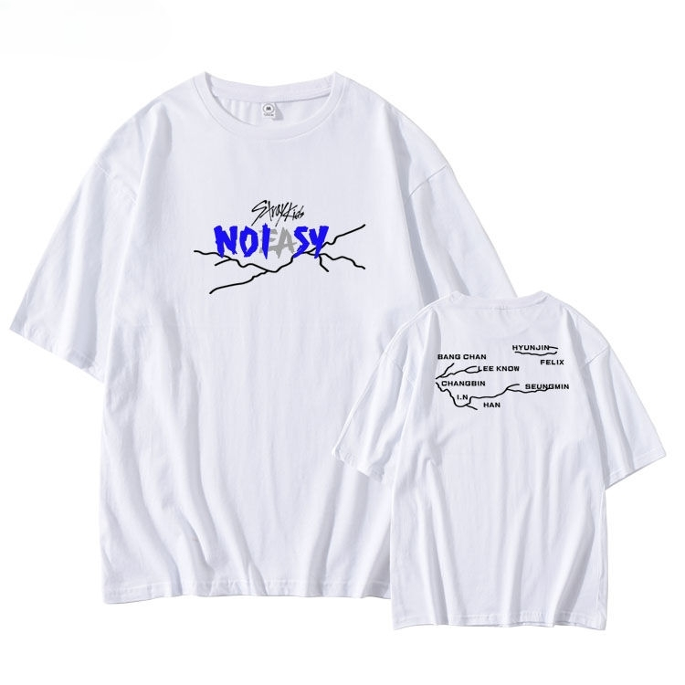 STRAY KIDS NO EASY T-SHIRT 100% COTTON (various colors)