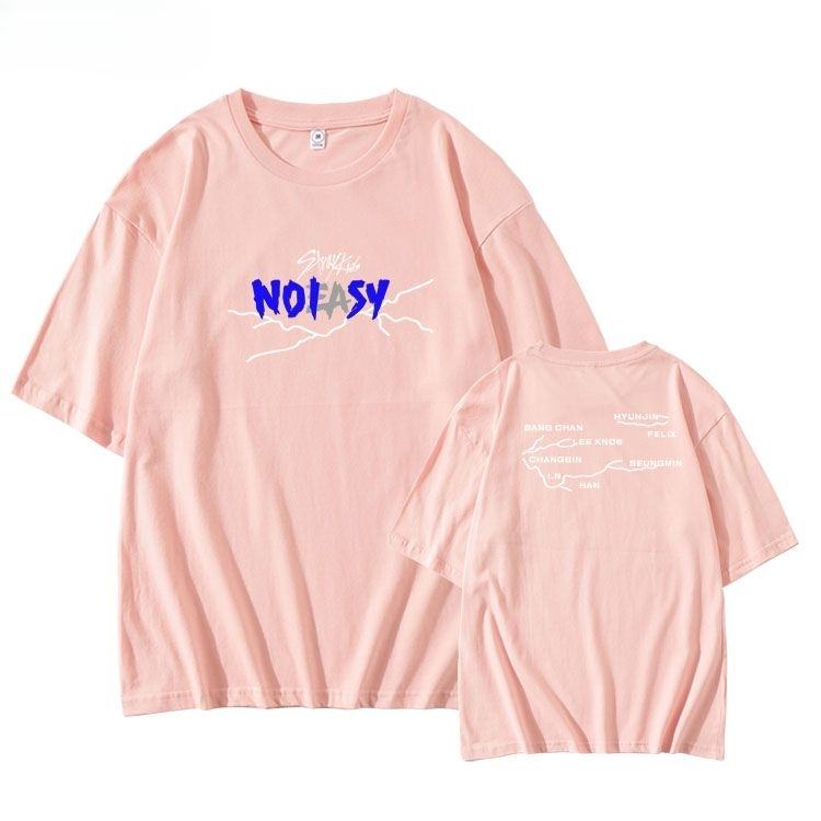 STRAY KIDS NO EASY T-SHIRT 100% COTTON (various colors)