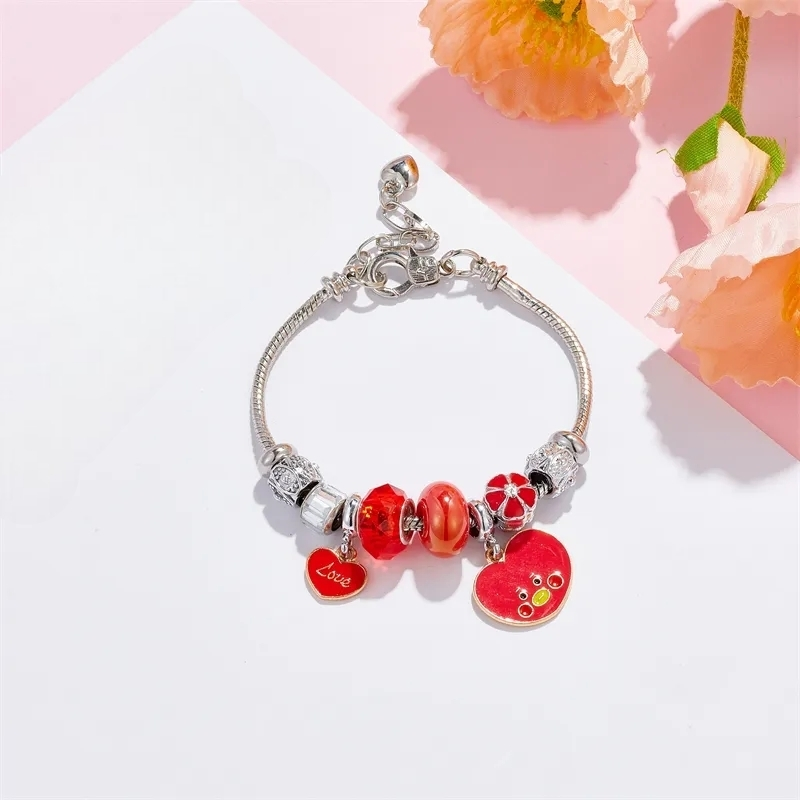 STAINLESS STEEL BT21/BTS CHARM BRACELET (all characters)