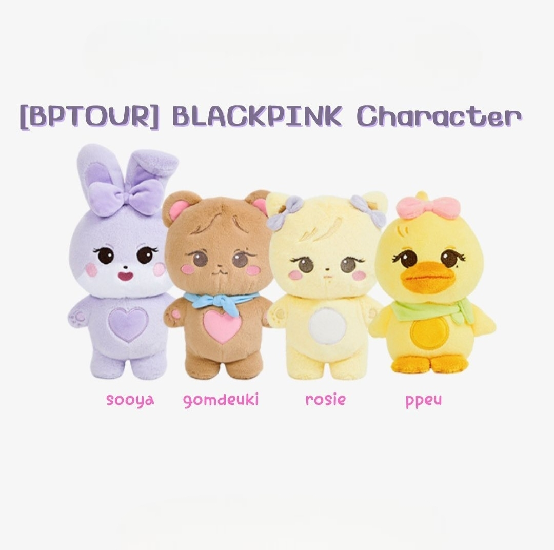 PELÚCIAS BLACKPINK TOUR CHARACTER (25 cm)