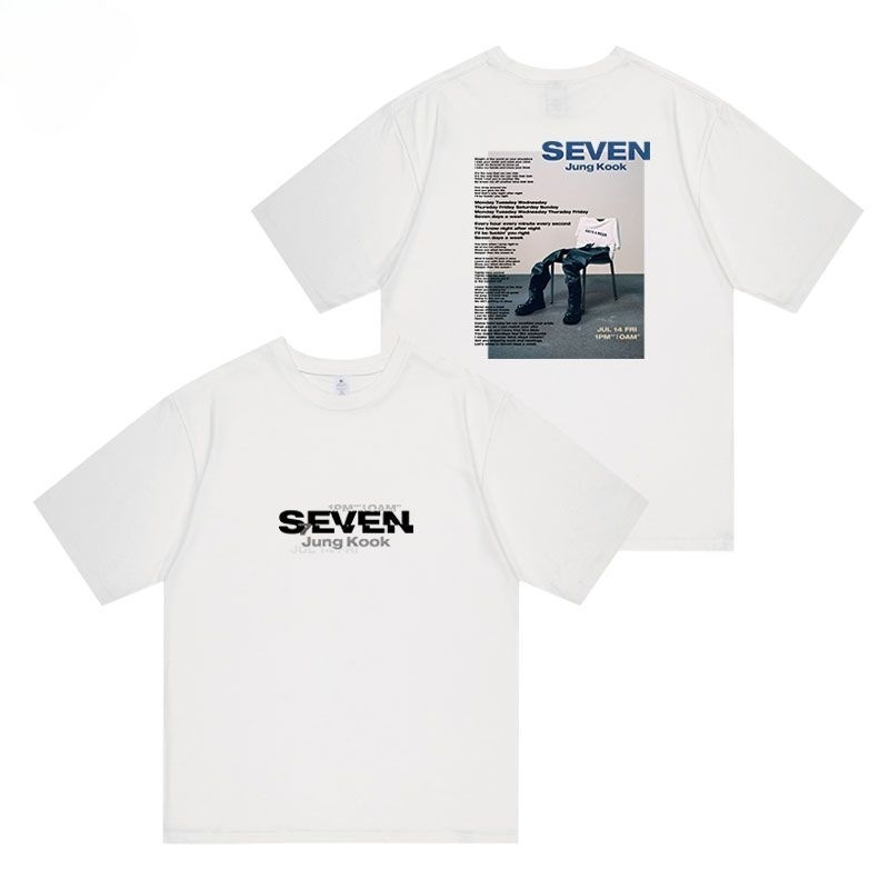 JUNGKOOK SEVEN T-SHIRTS 100% COTTON