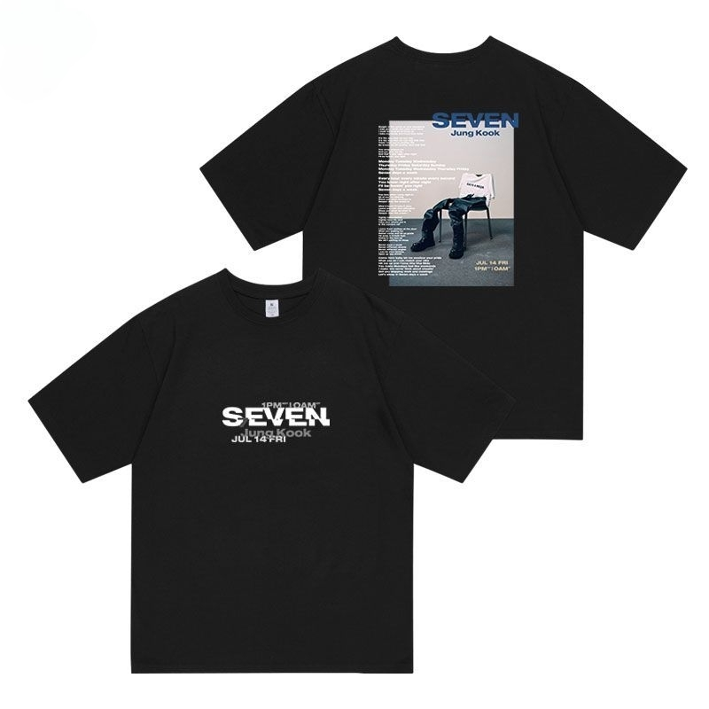 JUNGKOOK SEVEN T-SHIRTS 100% COTTON