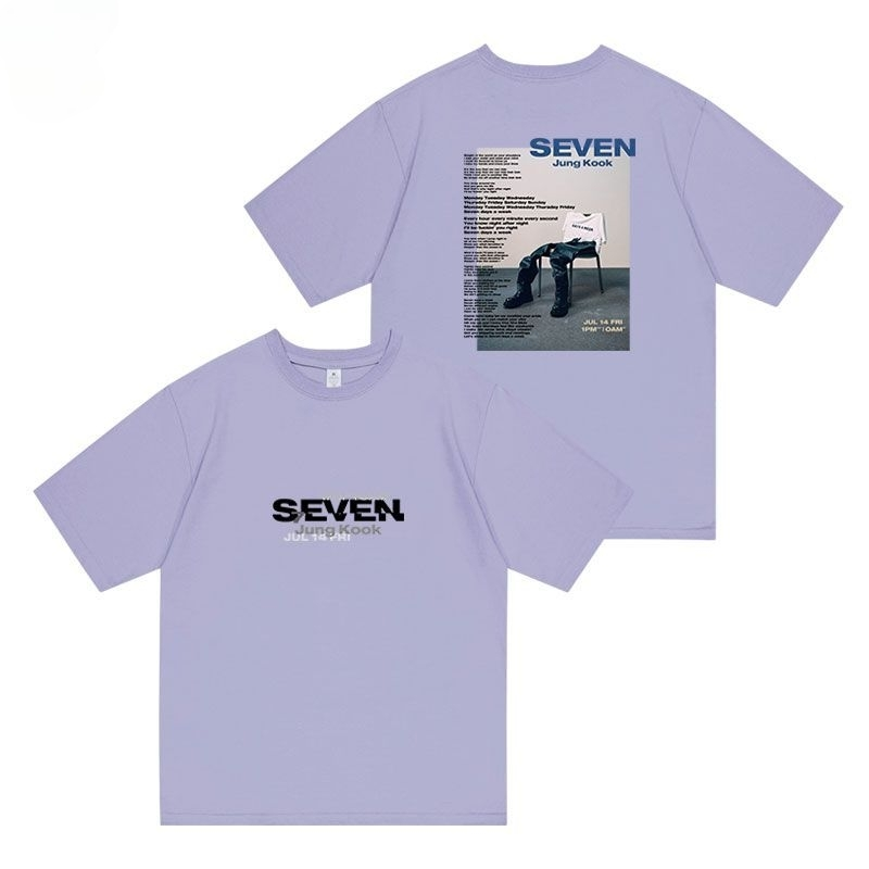 JUNGKOOK SEVEN T-SHIRTS 100% COTTON