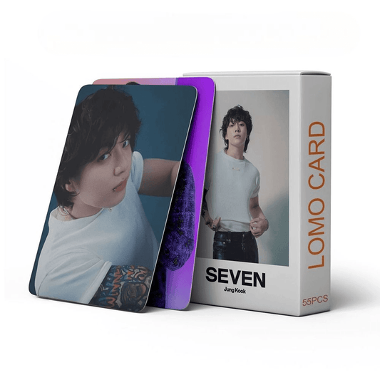 KIT CON 55 FOTOCARDS JUNGKOOK SEVEN