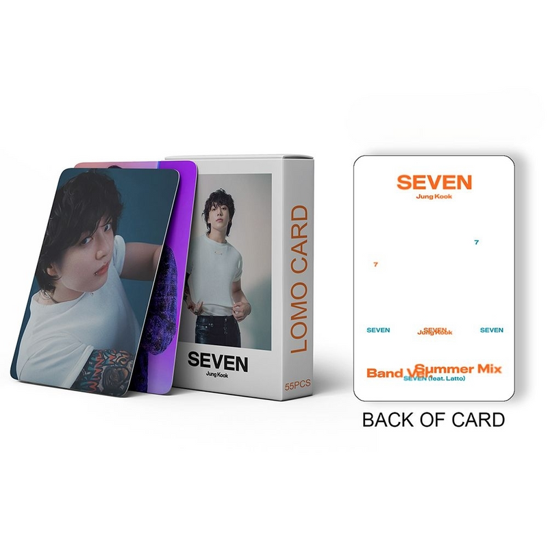 KIT WITH 55 PHOTOCARDS JUNGKOOK SEVEN