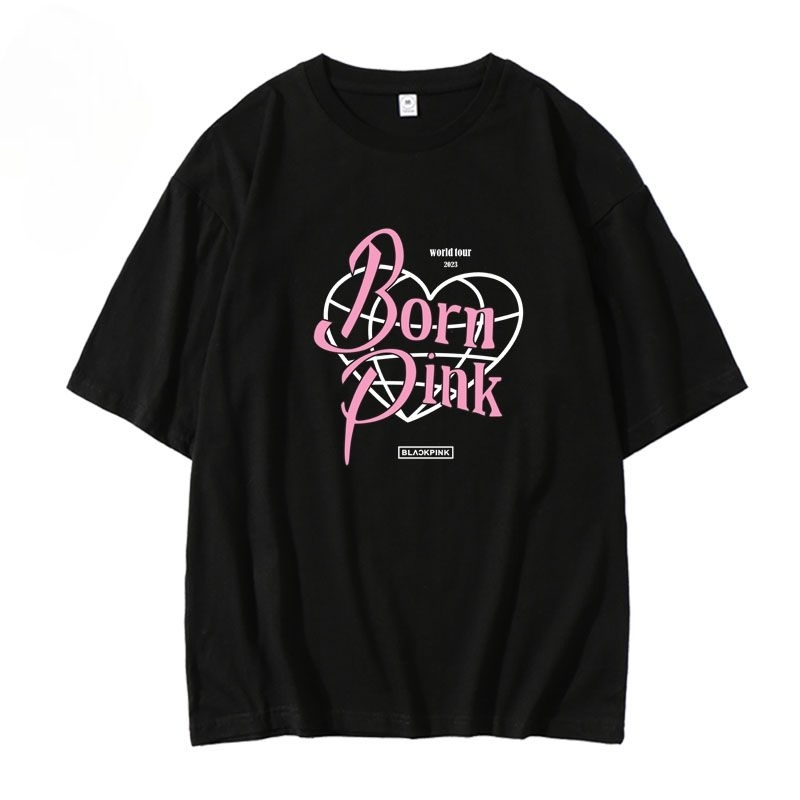 CAMISETAS BLACKPINK BORN PINK 100% ALGODÃO (preta e branca)