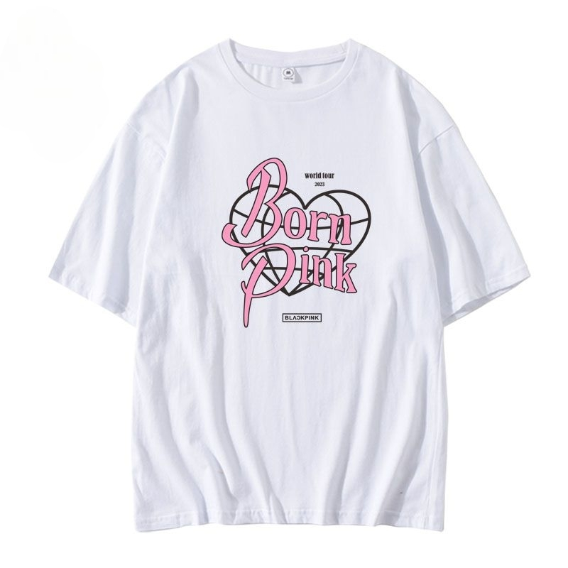 BLACKPINK BORN PINK 100% COTTON T-SHIRTS (black and white)