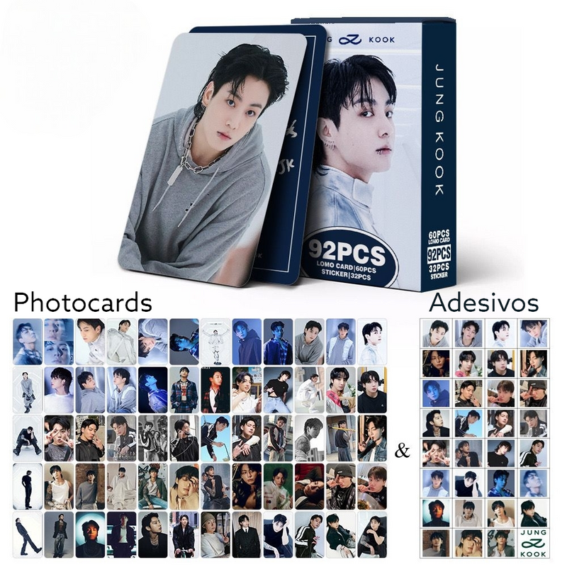 KIT 92 PCS (60 PHOTOCARDS + 32 STICKERS) JUNGKOOK GOLDEN